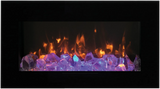 Amantii WM-FM 34" Wall or Flush Mount Electric Fireplace Glass Surround WM-FM-34-4423-BG