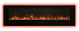 Amantii WM-FM-60-7023-BG 60" Wall/Flush Mount Electric Fireplace with Glass Surround