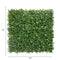 Designer Plants USA White Flowering Artificial Boxwood Wall 40" x 40" Commercial Grade