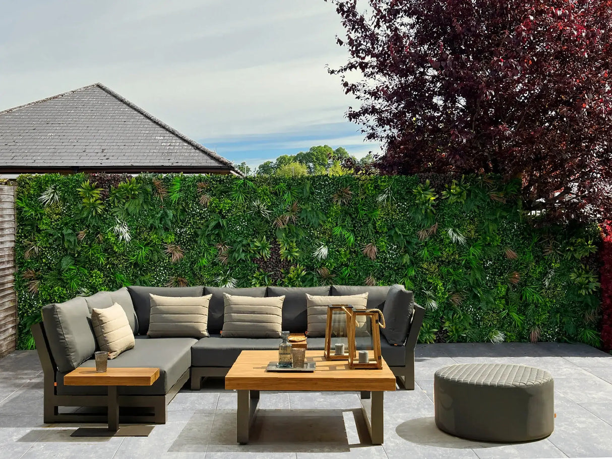 Designer Plants USA Luxury Wild Tropics Artificial Vertical Garden 40" x 40" 11SQ FT Commercial Grade UV Resistant