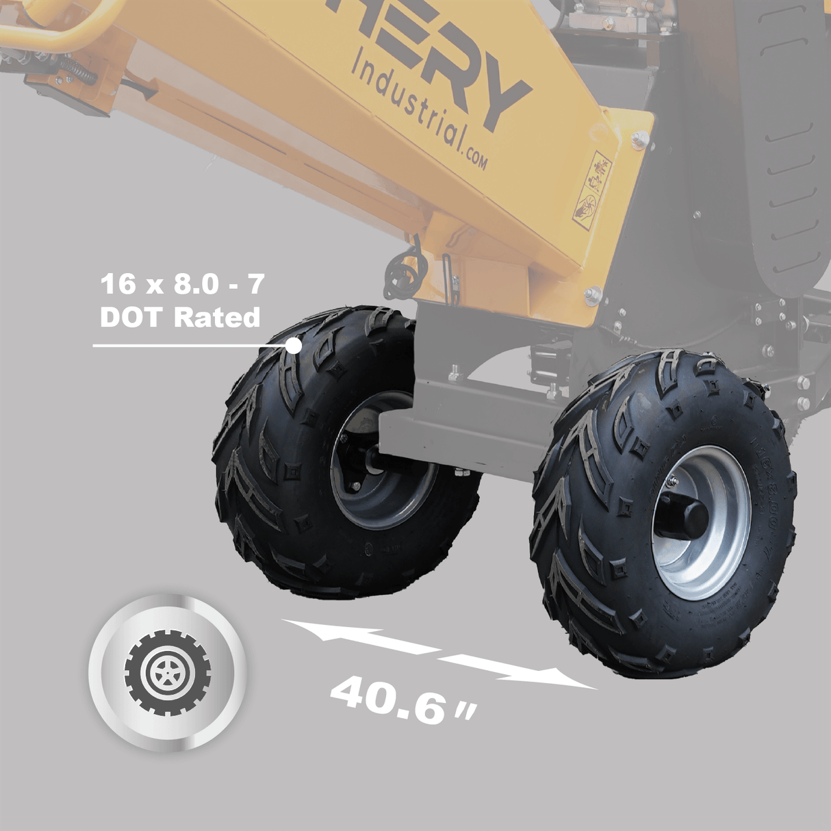 Chery Industrial 6" 15 HP 420cc Gas-Powered Wood Chipper