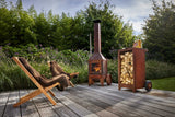 RB73 Ker Mobile Wood Storage Cart Firewood Storage Trolley 97563726