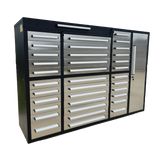 Chery Industrial 7ft Garage Storage Cabinet (35 Drawers & 1 Cabinet)