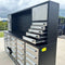 Chery Industrial 10ft Workbench Cabinet (30 Drawers, 2 Cabinets & 1 Pegboard)
