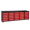 Chery Industrial 10ft 25-Drawer Storage Workbench with Wheels