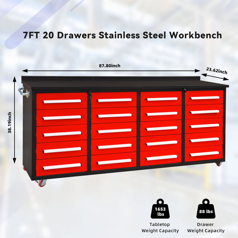 Chery Industrial 7ft Heavy Duty Garage Workbench Cabinet