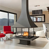 HearthArtSinn Ash 5 Trumpet Table Wood Burning Fireplace