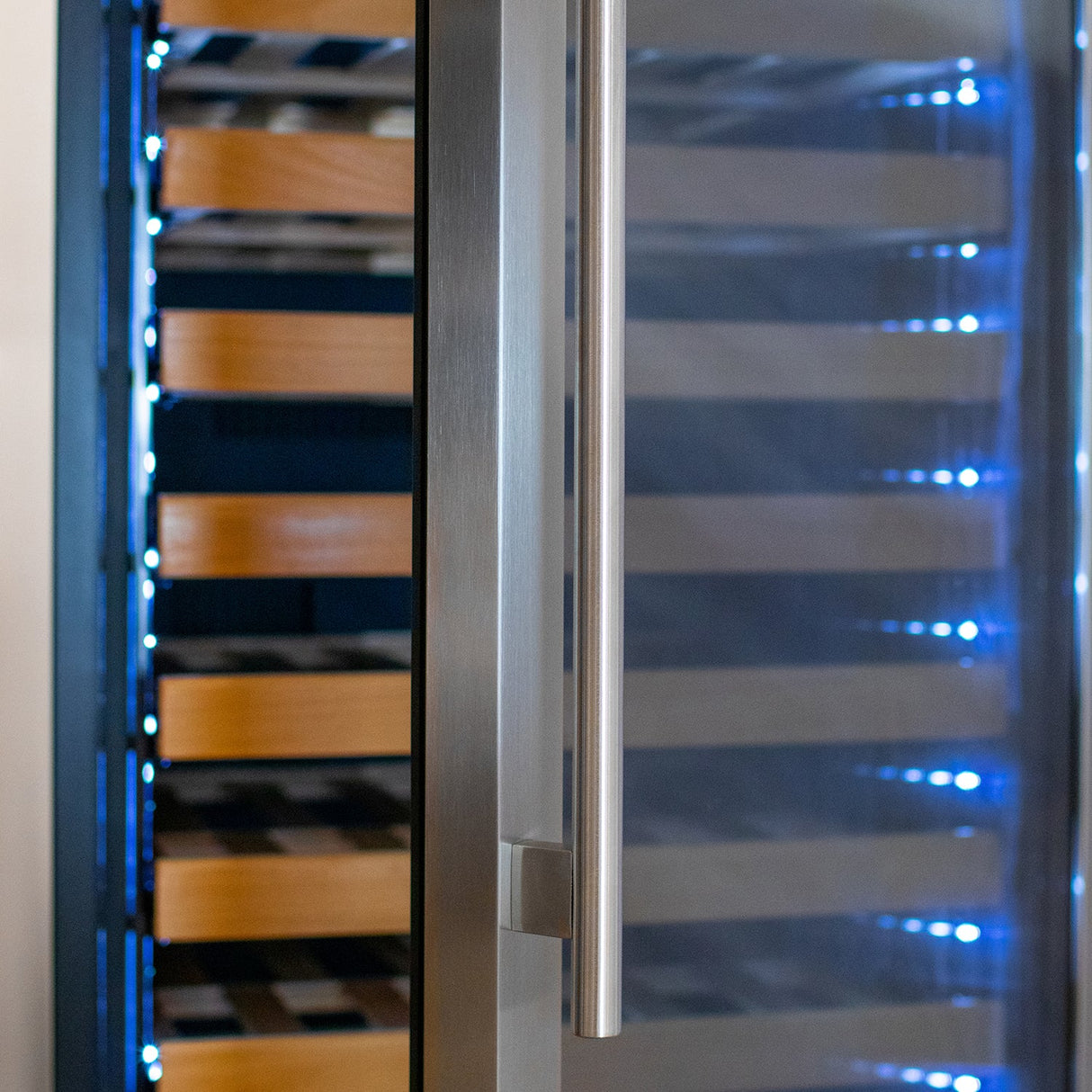 Allavino 76.5" Tall Stainless Steel Wine Refrigerator with Two Refrigerated Drawers AO YHWR7724D-S