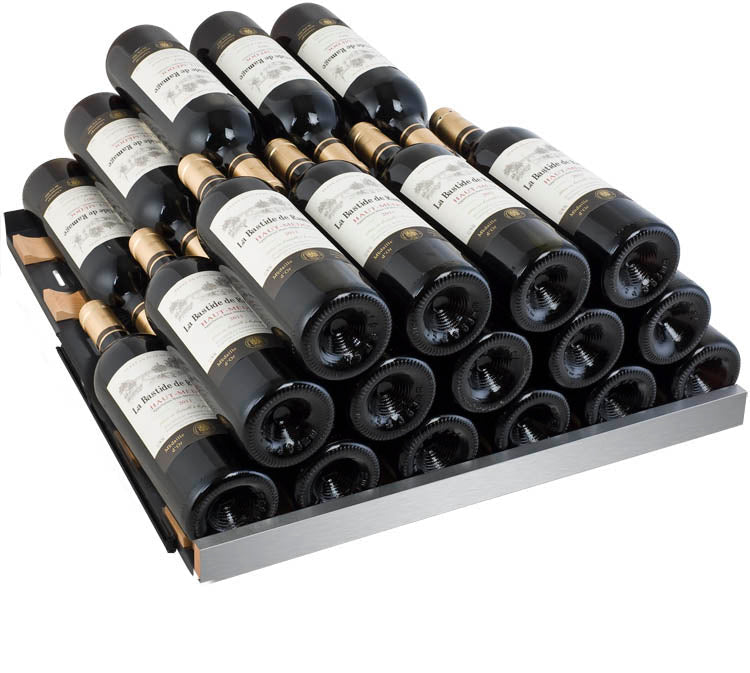 Allavino 24” Wide FlexCount II Tru-Vino 177 Bottle Single Zone Stainless Steel Right Hinge Wine Refrigerator