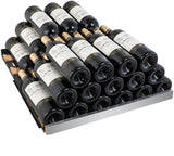 Allavino 24” Wide FlexCount II Tru-Vino 177 Bottle Single Zone Stainless Steel Right Hinge Wine Refrigerator