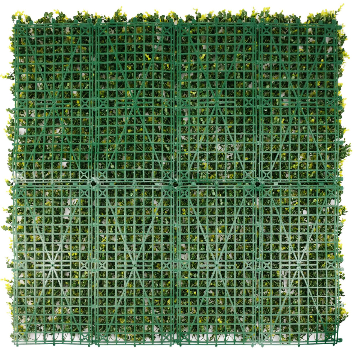Designer Plants USA Yellow English Artificial Boxwood Wall 40" x 40" Commercial Grade