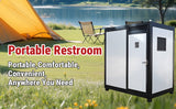 Portable Restroom with Shower Insulated All‑in‑One Steel Frame