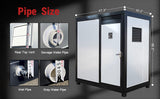 Portable Restroom with Shower Insulated All‑in‑One Steel Frame