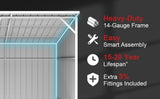 25FT × 12FT Metal Farm Shed Heavy‑Duty Steel Shelter for Driveway & Equipment