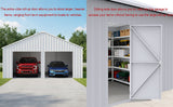33FT × 25FT Metal Garage Barn Reinforced Steel Structure with Dual Doors