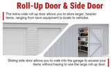 23FT x 46FT Steel Garage Shed – Reinforced Metal Storage Building with 2 Doors