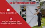 33FT × 25FT Metal Garage Barn Reinforced Steel Structure with Dual Doors