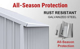 39FT × 39FT Metal Barn Heavy-Duty Steel Building with 3 Rolling Doors