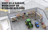 23FT x 46FT Steel Garage Shed – Reinforced Metal Storage Building with 2 Doors