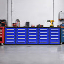 Chery Industrial 10 ft Heavy Duty Workbench with 25 Drawers
