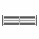 Chery Industrial 18'x6' Steel Dual Swing Driveway Gate - MILAN Style