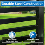 Chery Industrial 18'x6' Steel Dual Swing Driveway Gate - MILAN Style