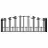 Chery Industrial 18’ x 6’ Steel Dual Swing Driveway Gate Prague‑Style