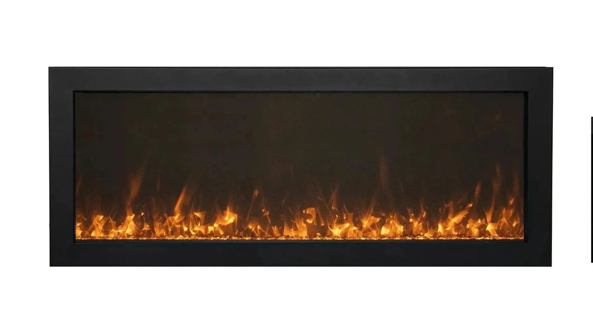Amantii Panorama BI Slim Indoor/Outdoor Electric Fireplace BI-40-SLIM-OD-LUMINA