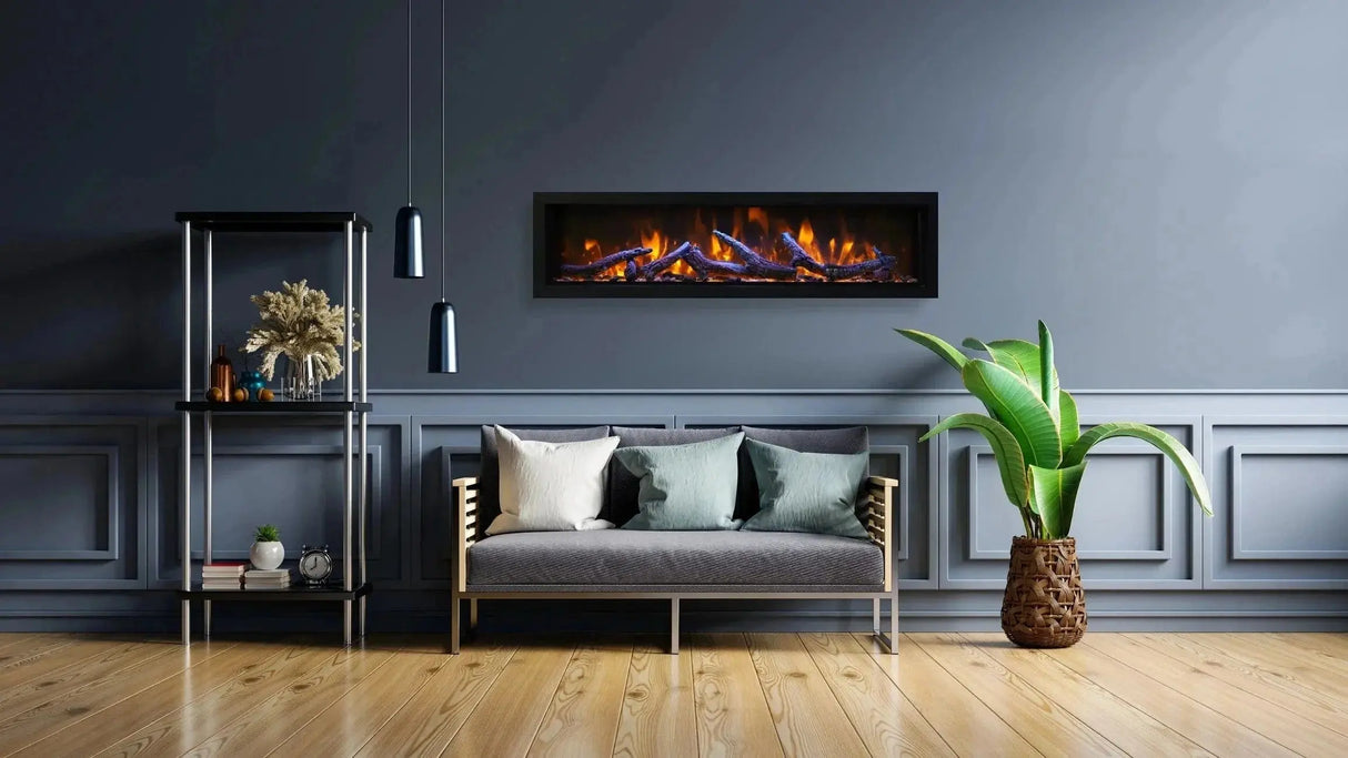 Amantii Panorama Deep & Extra Tall 40" Indoor/Outdoor Electric Fireplace BI-40-DEEP-XT