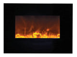Amantii WM-FM-26-3623-BG 26" Wall/Flush Mount Electric Fireplace with Glass Surround