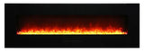 Amantii WM-FM-60-7023-BG 60" Wall/Flush Mount Electric Fireplace with Glass Surround