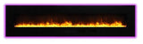 Amantii WM-FM-88-10023-BG 88" Wall/Flush Mount Electric Fireplace Glass Surround