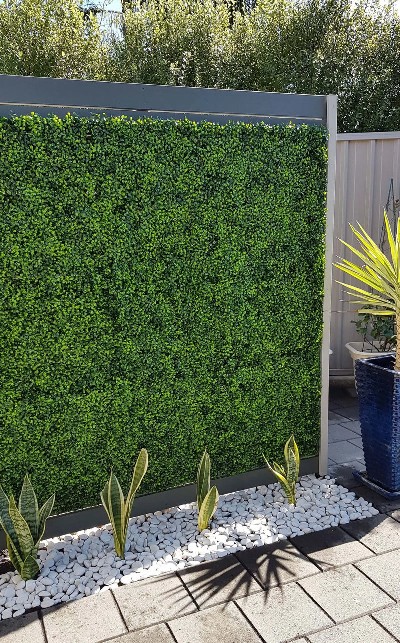 Designer Plants USA Artificial Mixed Boxwood Hedge Panel Wall 40" x 40" Commercial Grade