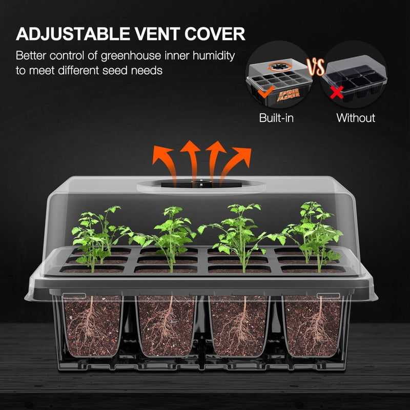 Spider Farmer 4 Pack Spider Farmer Seed Starting Trays Germination Tray