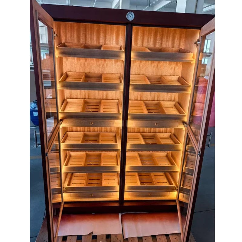 Bermuda 4,000 Count Spanish Cedar Cigar Humidor Cabinet BRMDA