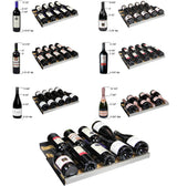 Allavino FlexCount Series 56 Bottle Dual Zone Built-In Wine Refrigerator with Stainless Steel Door Right Hinge VSWR56-2SR20
