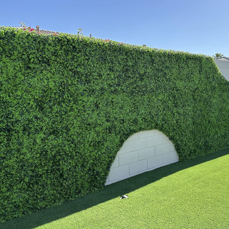 Designer Plants USA Premium Bright Artificial Boxwood Wall 40" x 40" Commercial Grade