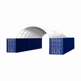 Chery Industrial C2040 20’ x 40’ PE Dome Container Shelter