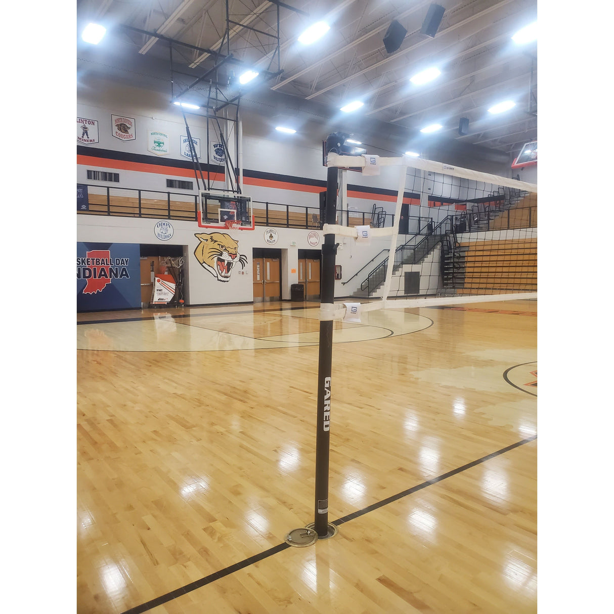 UPCNF - Gared Carbon Flare™ 3” Telescopic One‑Court Volleyball System Lightweight Carbon Fiber – 5300