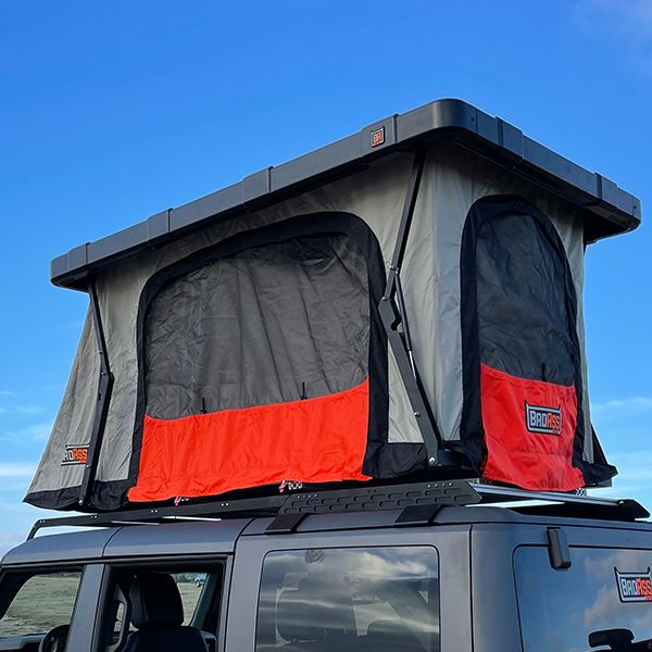 BadAss Tents RECON Rooftop Tent (Universal Fit) - Onyx Utility Black PRE-ASSEMBLED
