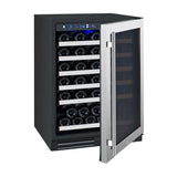 Allavino FlexCount Series 56 Bottle Single Zone Undercounter Wine Refrigerator with Stainless Steel Door Right Hinge VSWR56-1SR20