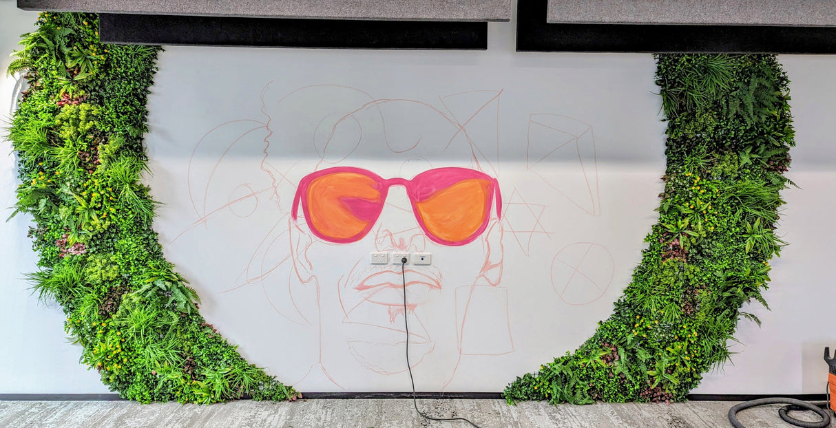 Designer Plants USA Luxury Country Fern Artificial Vertical Garden 40" x 40" 11SQ FT Commercial Grade UV Resistant