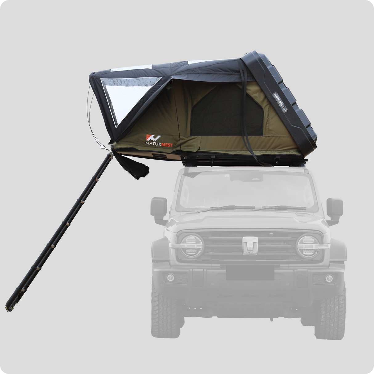Naturnest  Sirius 1 Plus XXL Clamshell Rooftop Tent
