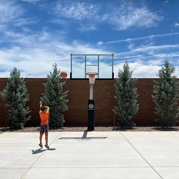 Dominator 72 XL 72" Glass Backboard Adjustable Basketball Hoop