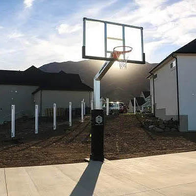 Dominator 72 XL 72" Glass Backboard Adjustable Basketball Hoop