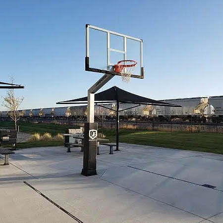 Dominator 72 XL 72" Glass Backboard Adjustable Basketball Hoop