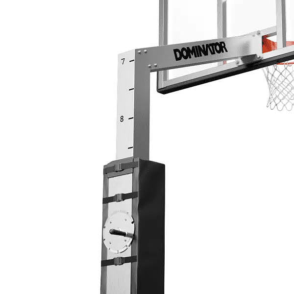 Dominator 72 XL 72" Glass Backboard Adjustable Basketball Hoop