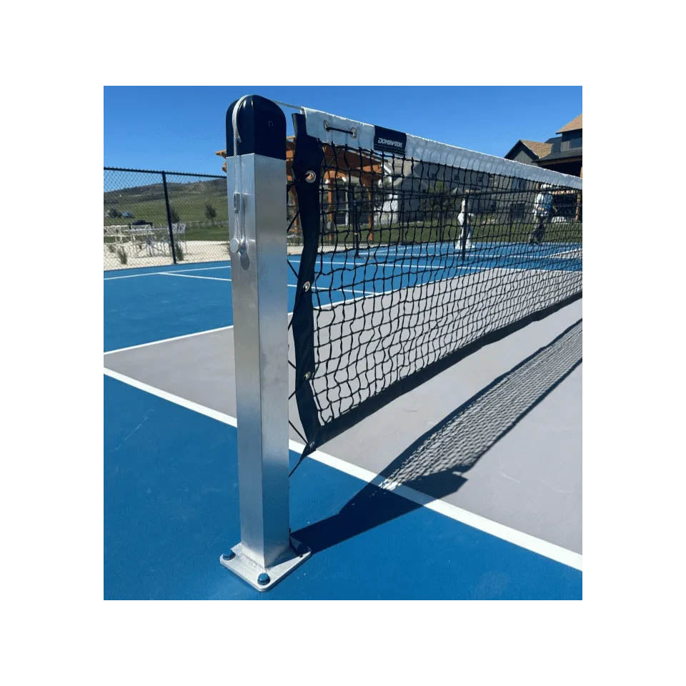 Dominator Surface Mount Pickleball Post & Net System – Rust-Proof 6061 T6 Aluminum Surface Mount Pickleball Net System