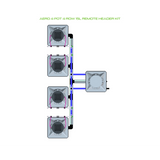 Alien Hydroponics AERO 4 Pot 4 Row Kit