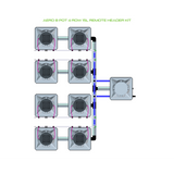 Alien Hydroponics AERO 8 Pot 4 Row Kit